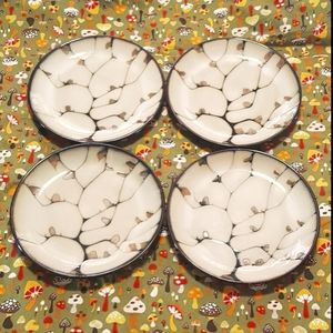 4 Mikasa stoneware salad plates